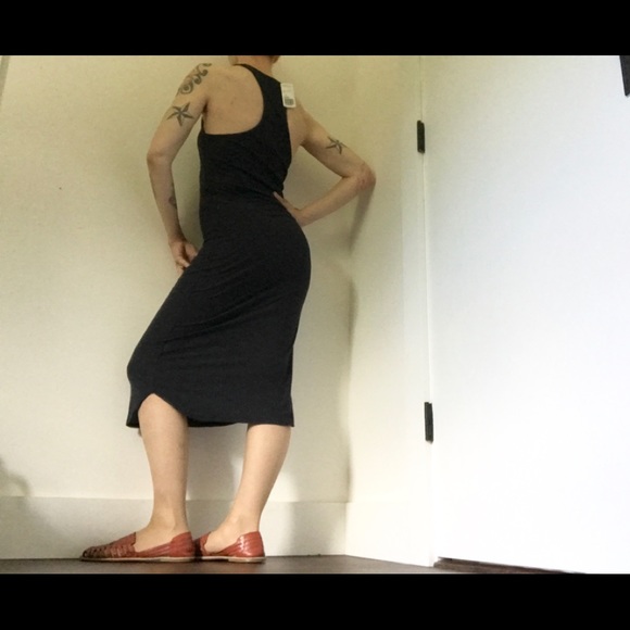 Forever 21 NWT Racerback Dark Navy Midi Dress - Picture 7 of 11